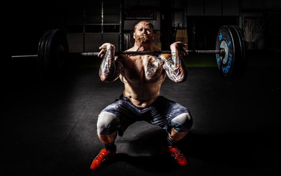 Strength training athlete